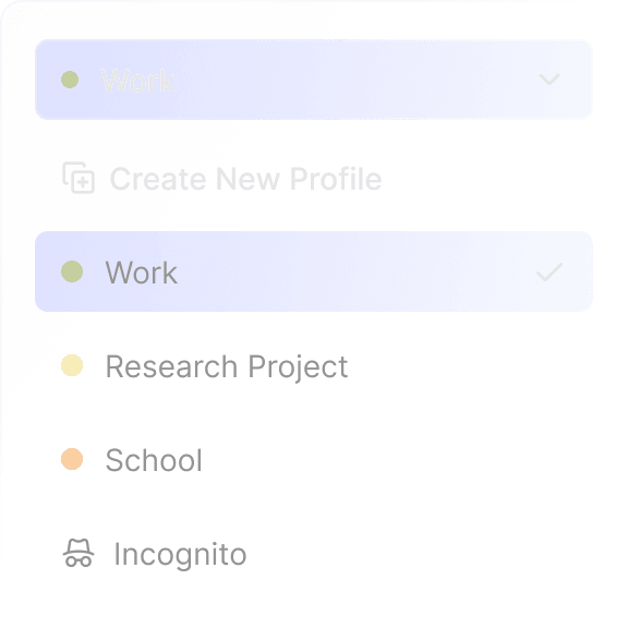 Organize and personalize feature